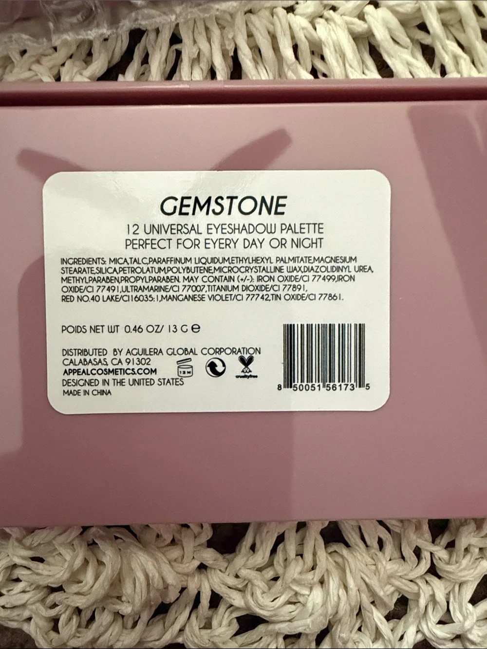 2/$25 Appeal Eyeshadow Palette- Gemstone